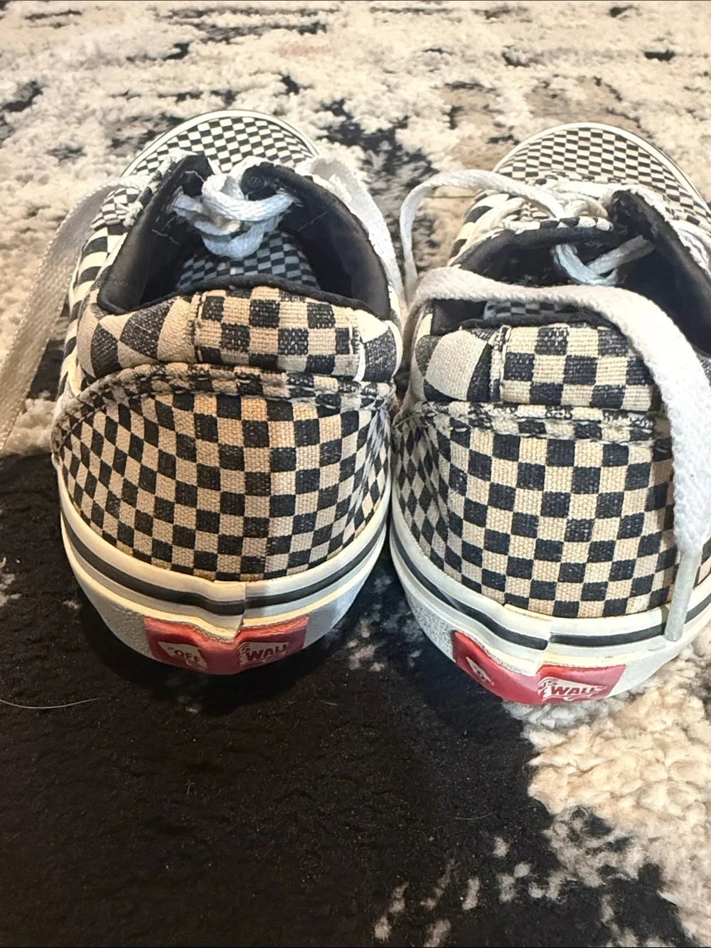 Vans Black and White Checkerboard Youth Sneaker
